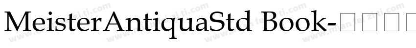 MeisterAntiquaStd Book字体转换